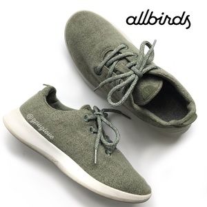 ALLBIRDS Womens Green The Wool Runners 8